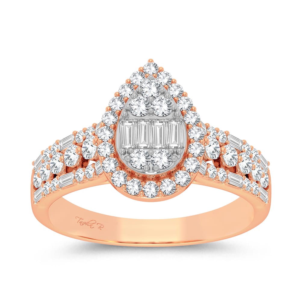 14K Rose Gold 0.75Ct Engagement Ring