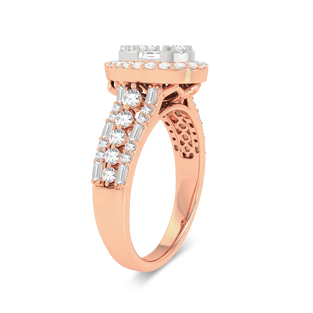 14K Rose Gold 0.75Ct Engagement Ring