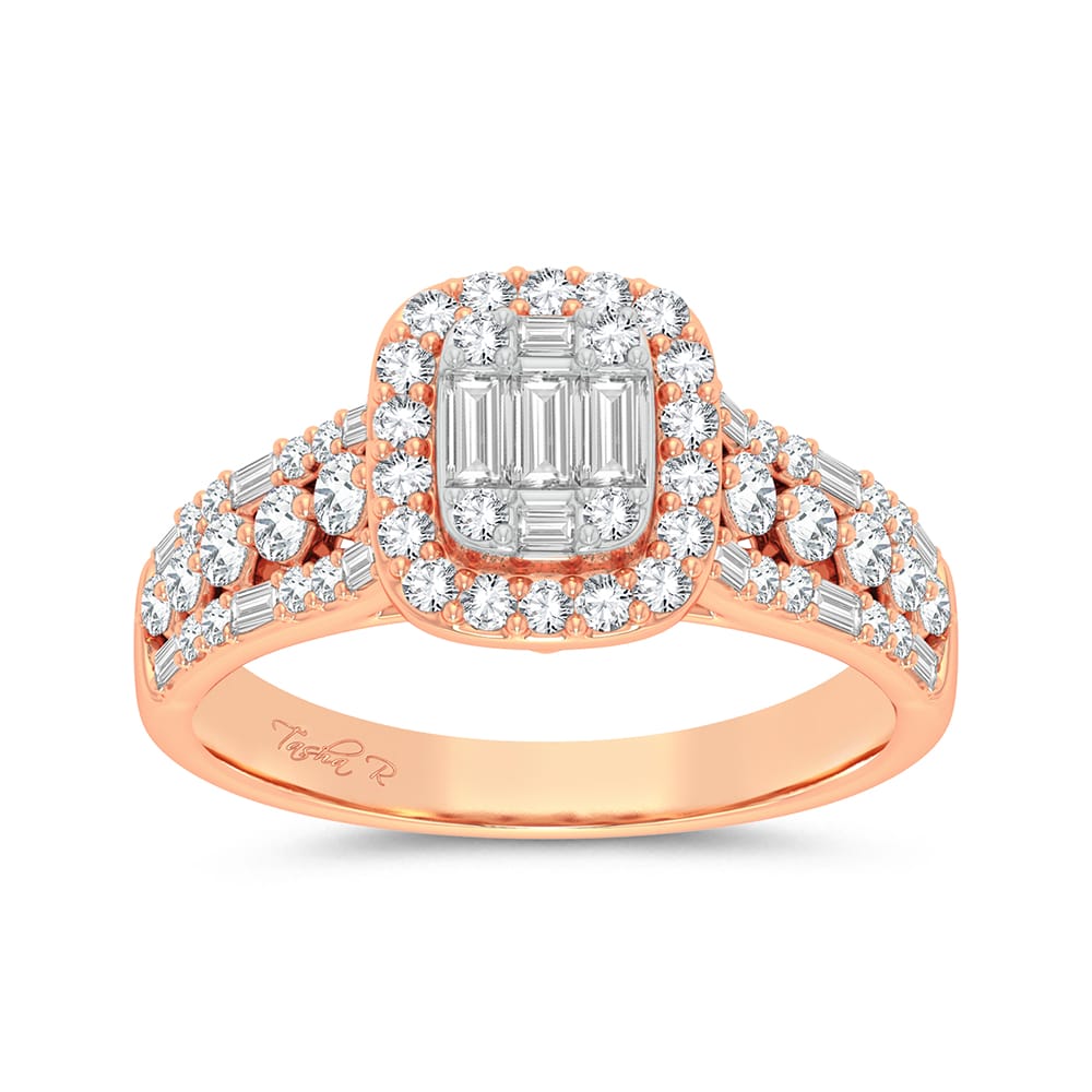 14K Rose Gold 0.75Ct Engagement Ring