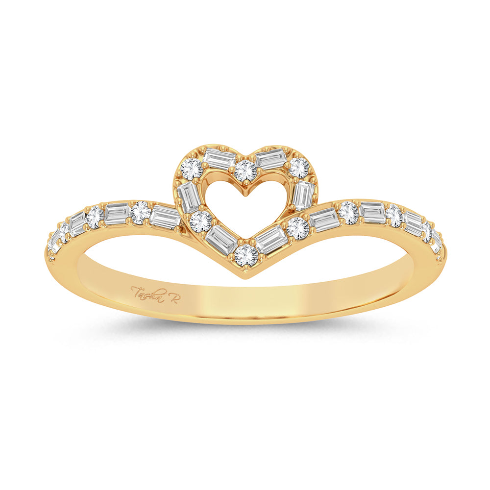 10K Yellow Gold 0.17Ct Diamond Ring