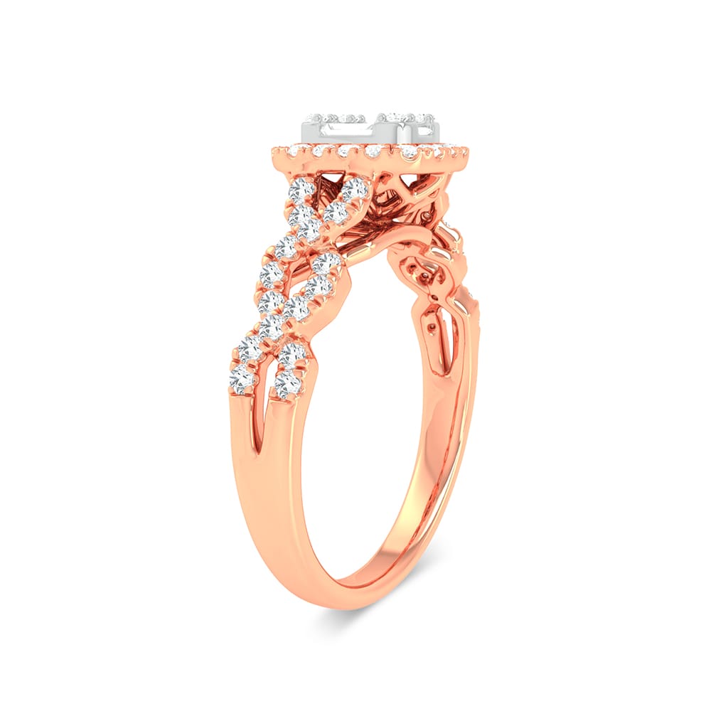 14K Rose Gold 0.50Ct Fashion Ring