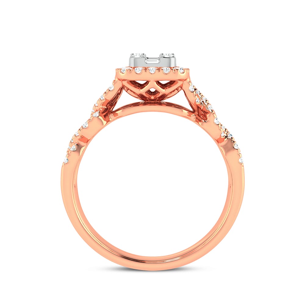 14K Rose Gold 0.50Ct Fashion Ring