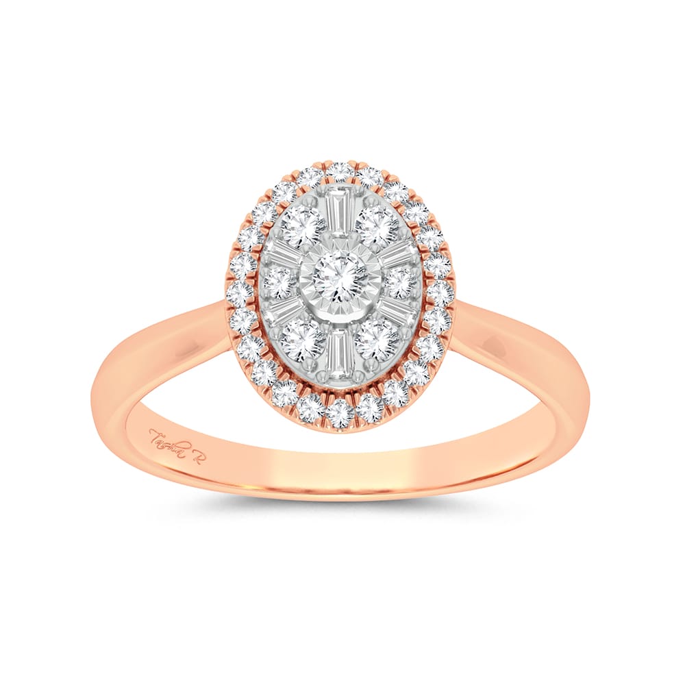 14K Rose Gold 0.25Ct Fashion Ring