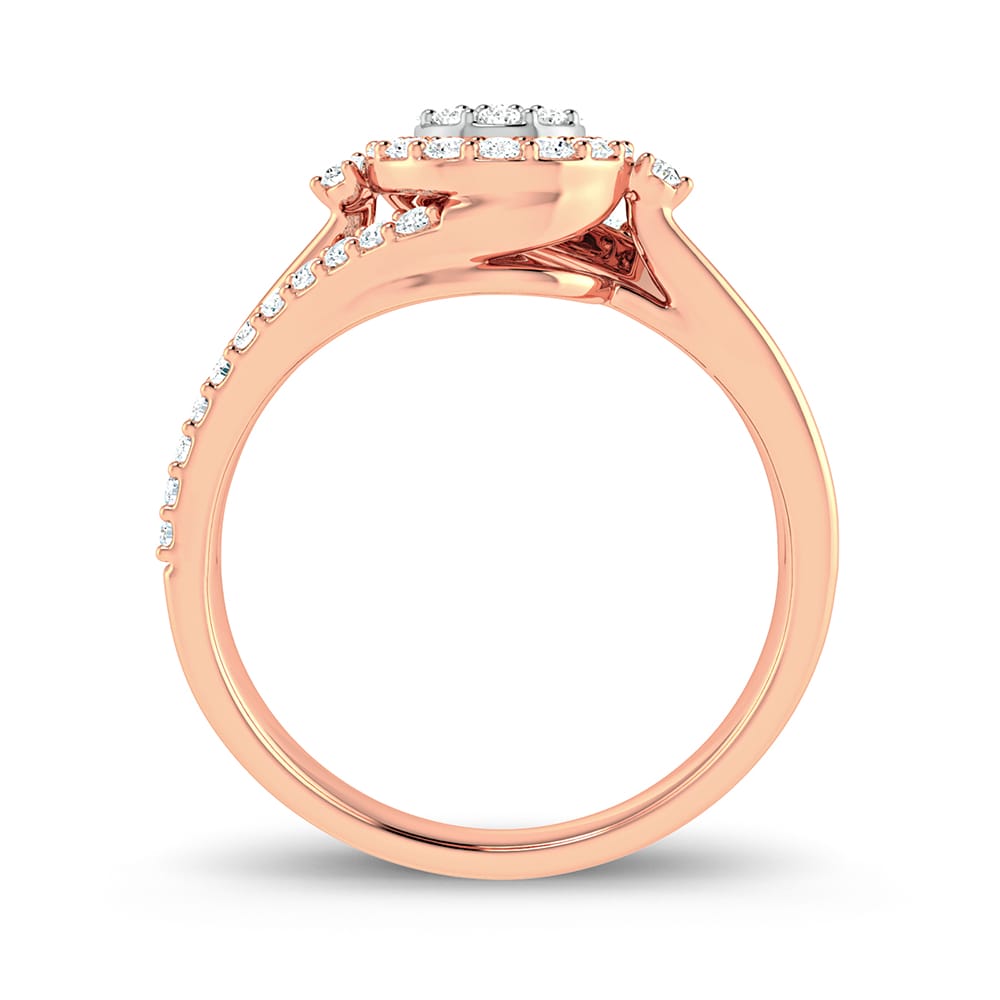 10K Rose Gold 0.40Ct Fashion Ring