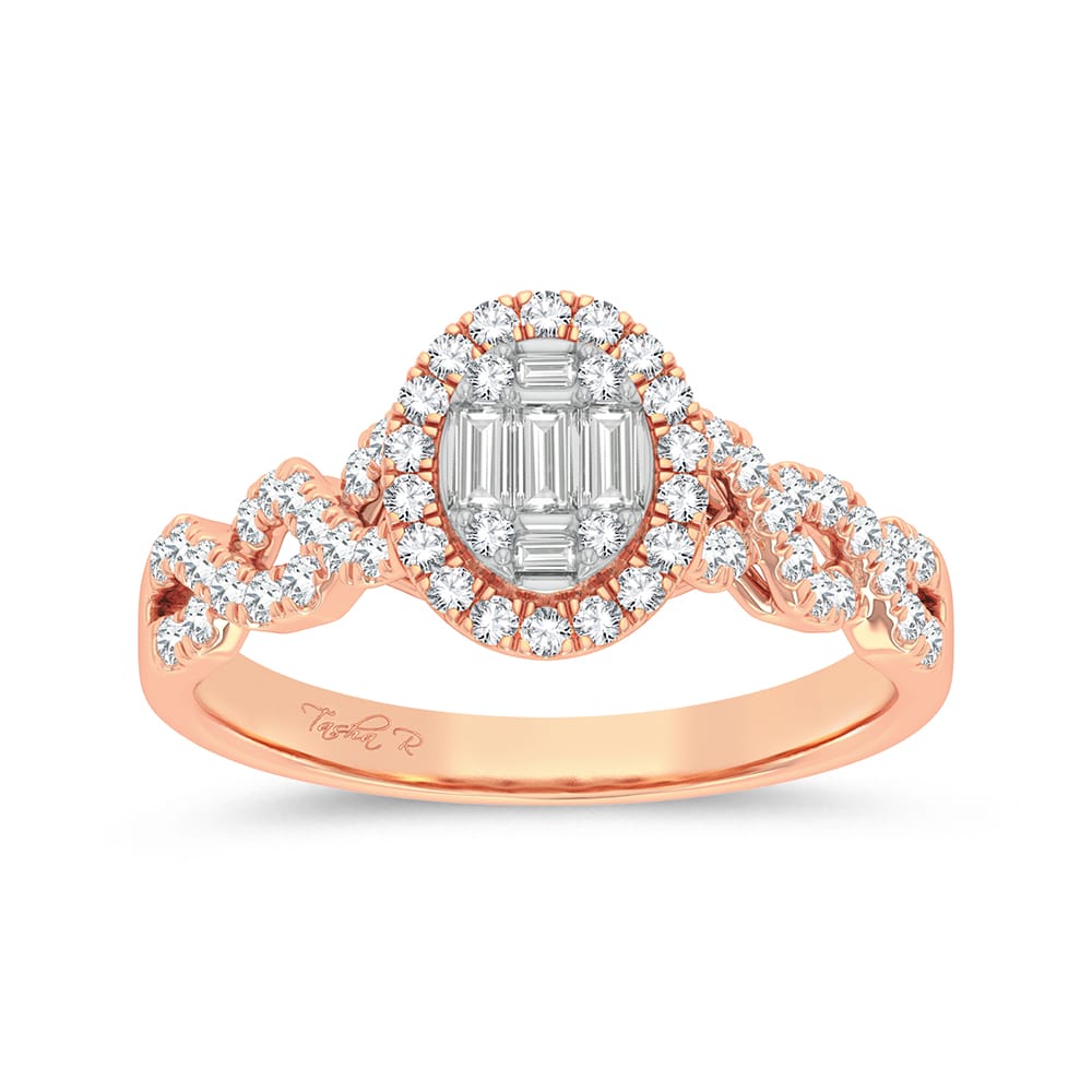 14K Rose Gold 0.50Ct Fashion Ring