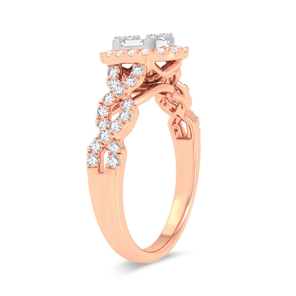 14K Rose Gold 0.50Ct Fashion Ring