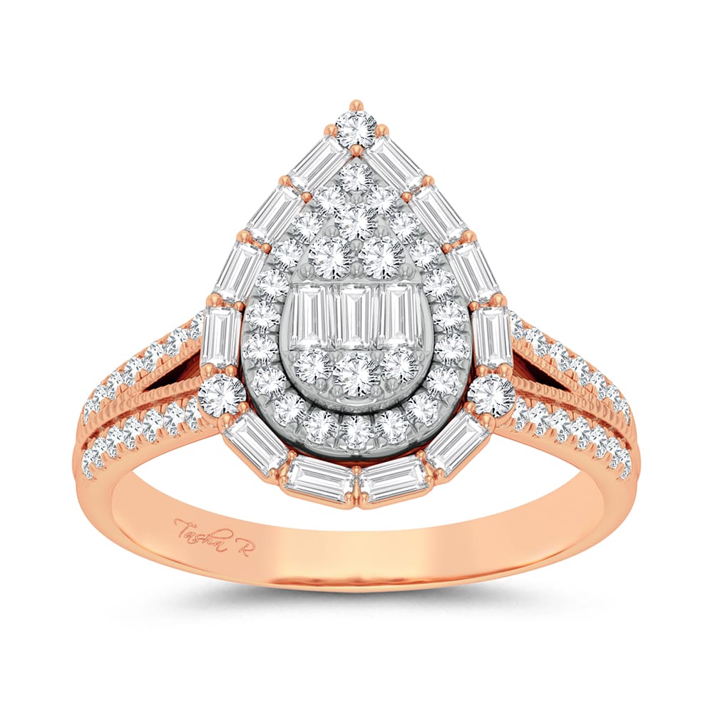 14K Rose Gold 0.75Ct Engagement Ring