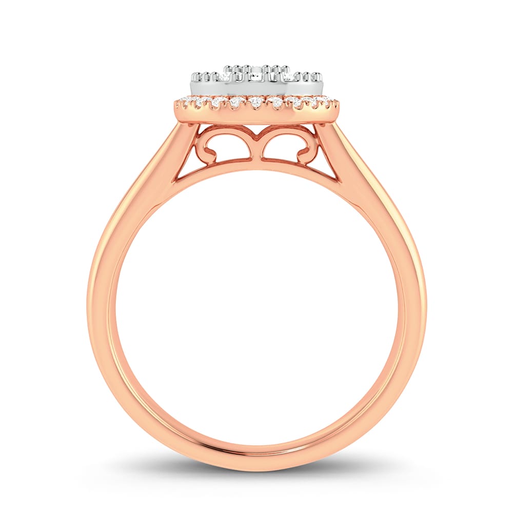 14K Rose Gold 0.25Ct Fashion Ring