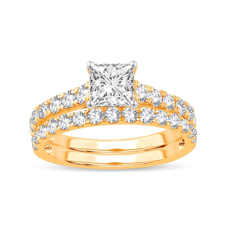 14K Yellow Gold 2.00Ct Lab Grown Bridal