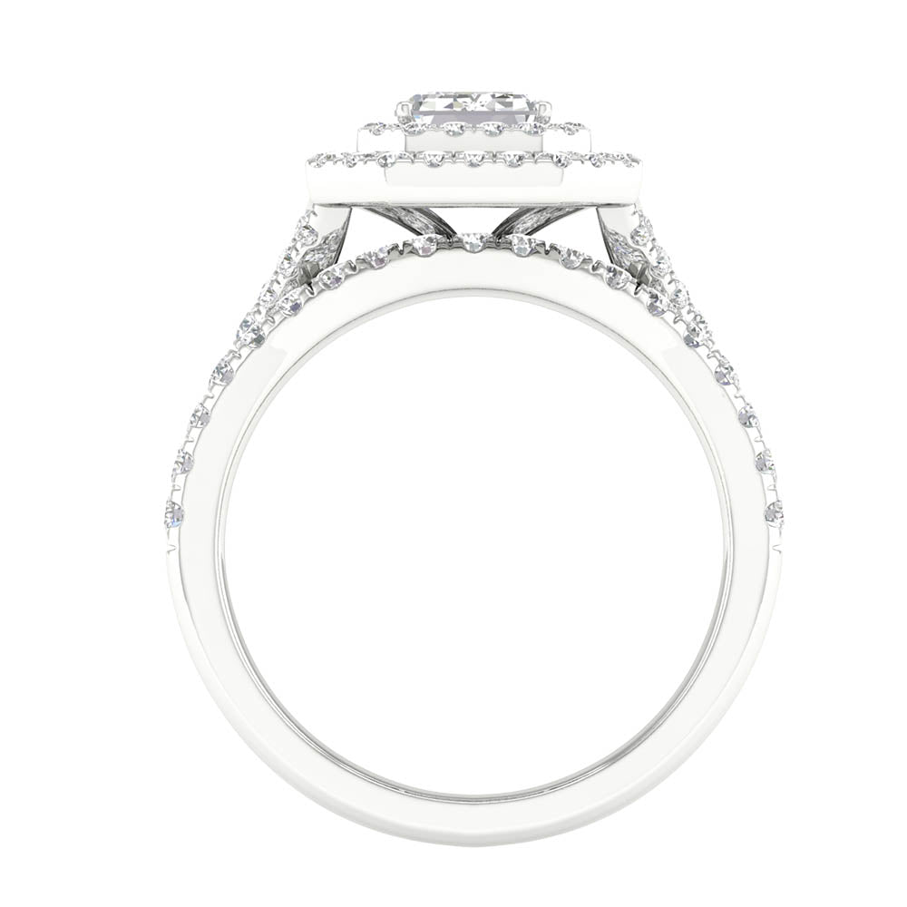 14K White Gold 1.75Ct Lab Grown Diamond Bridal Ring