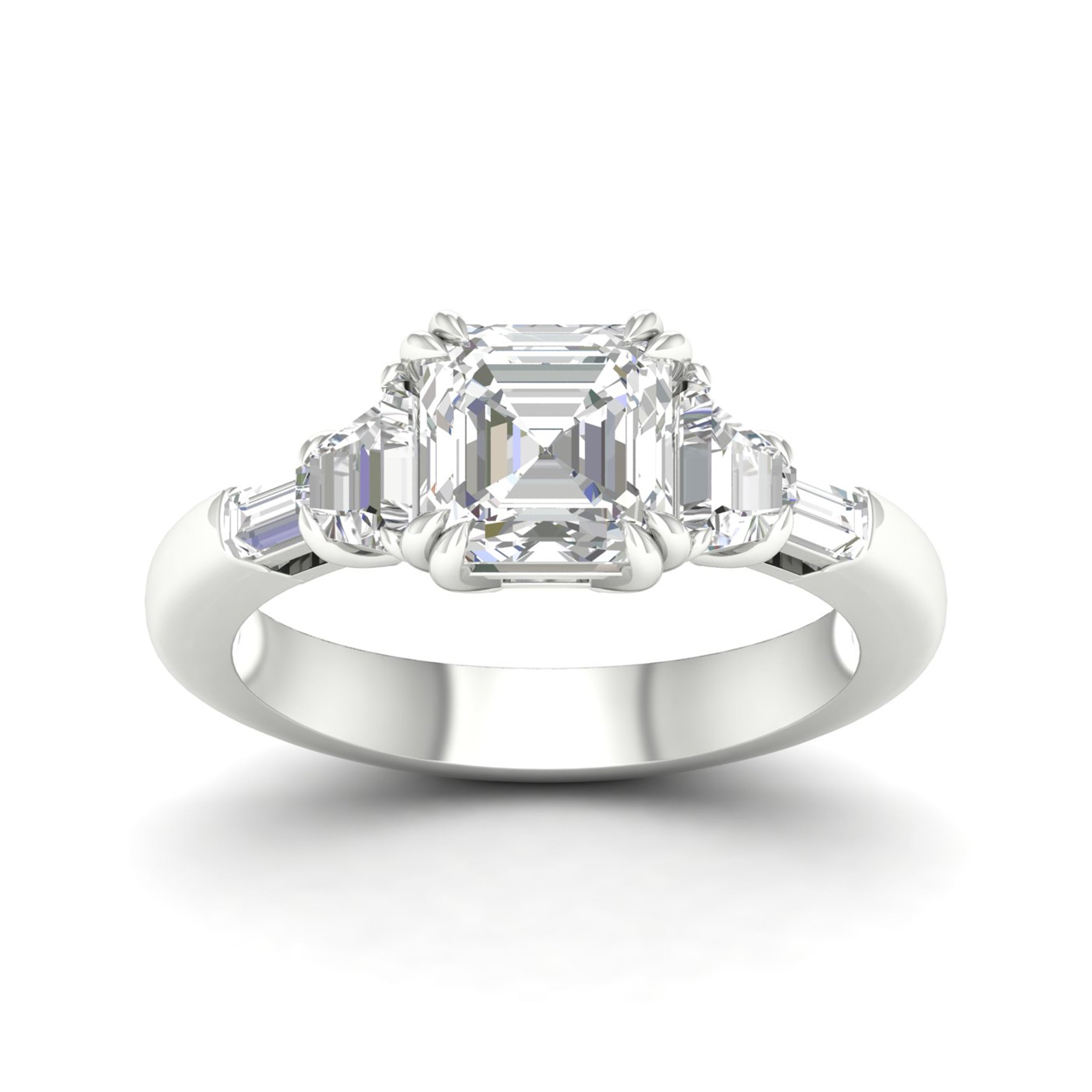 14K White Gold 2.60Ct Lab Grown Diamond Ring