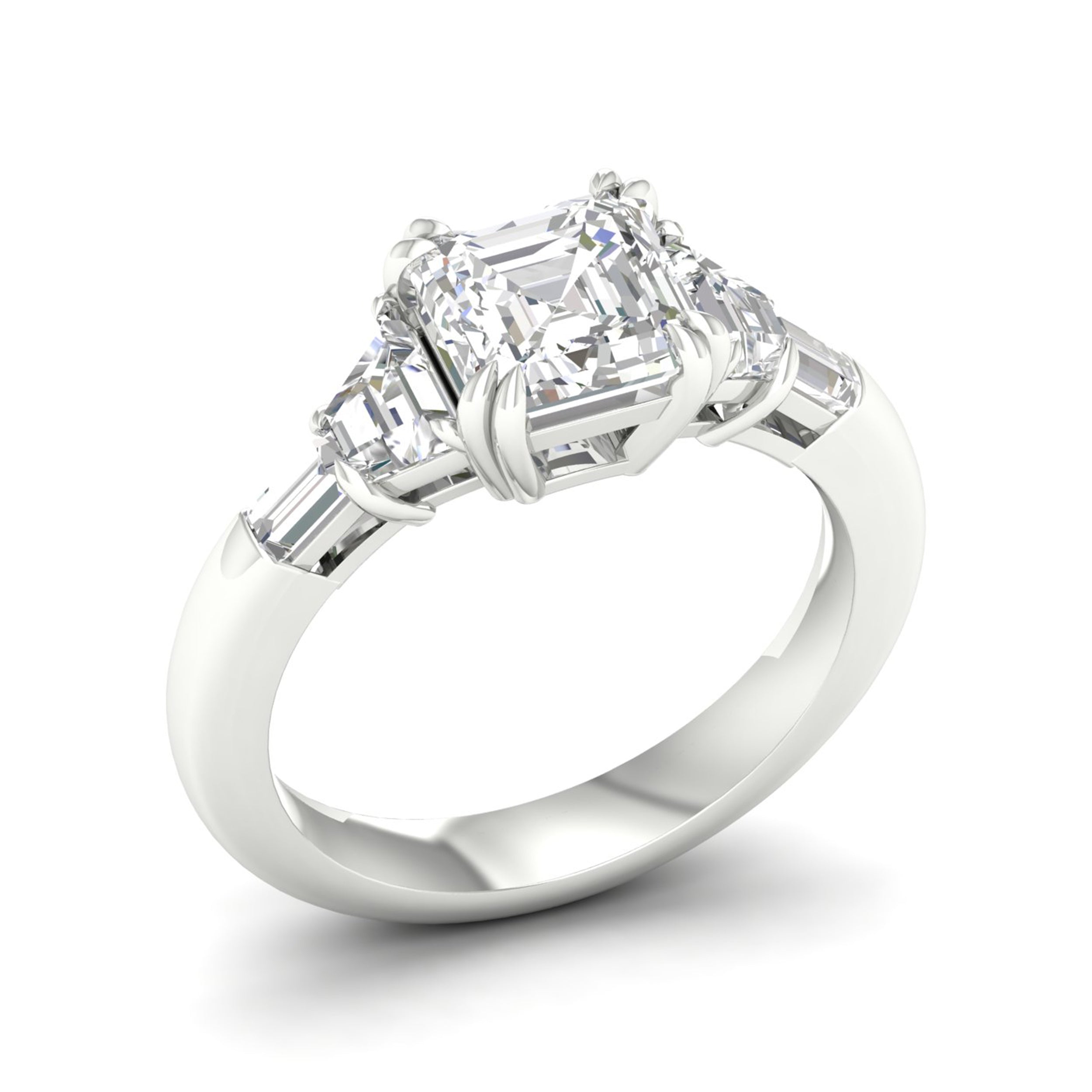 14K White Gold 2.60Ct Lab Grown Diamond Ring