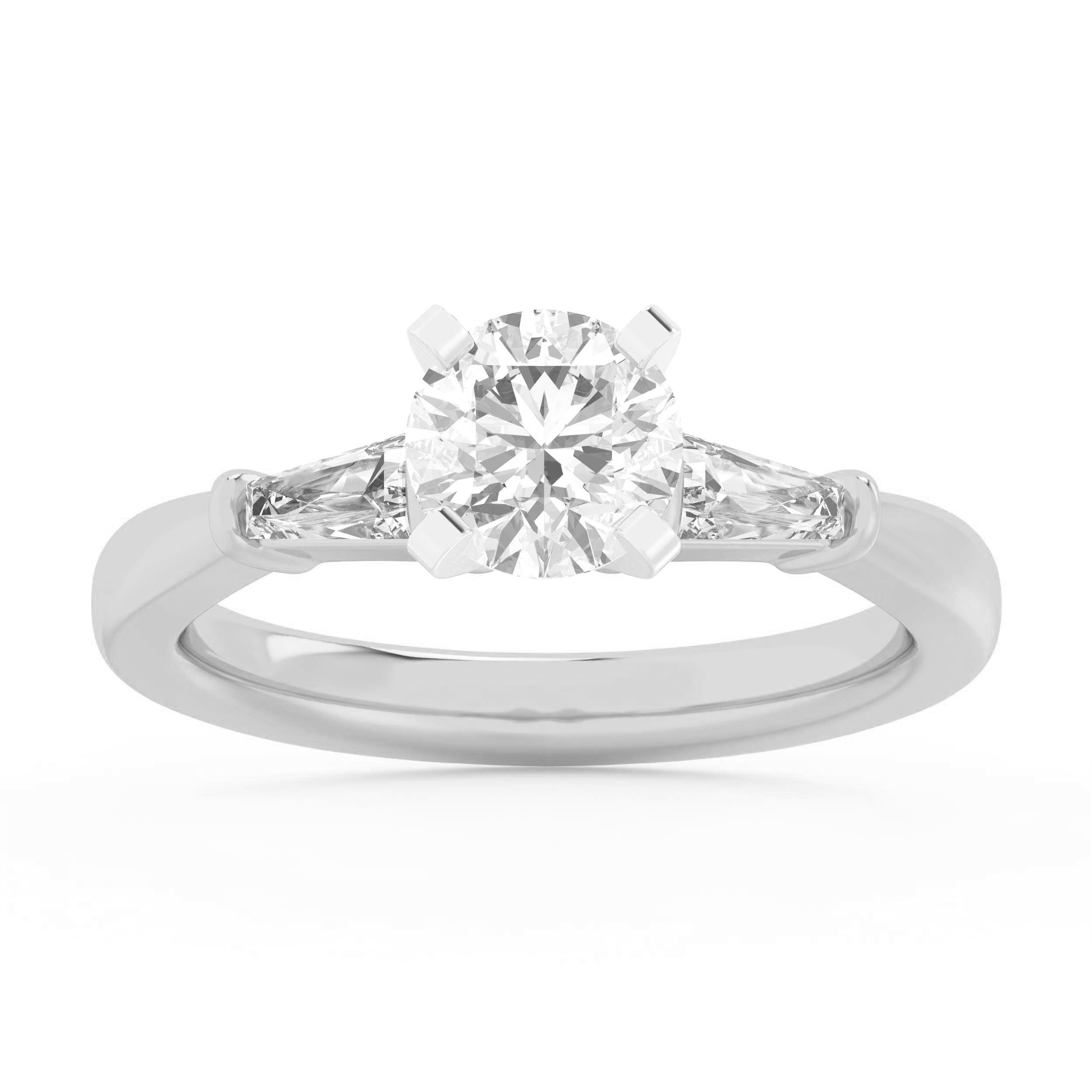 14K White Gold 1.32Ct Certified Lab Grown Diamond Ring  (Certified )