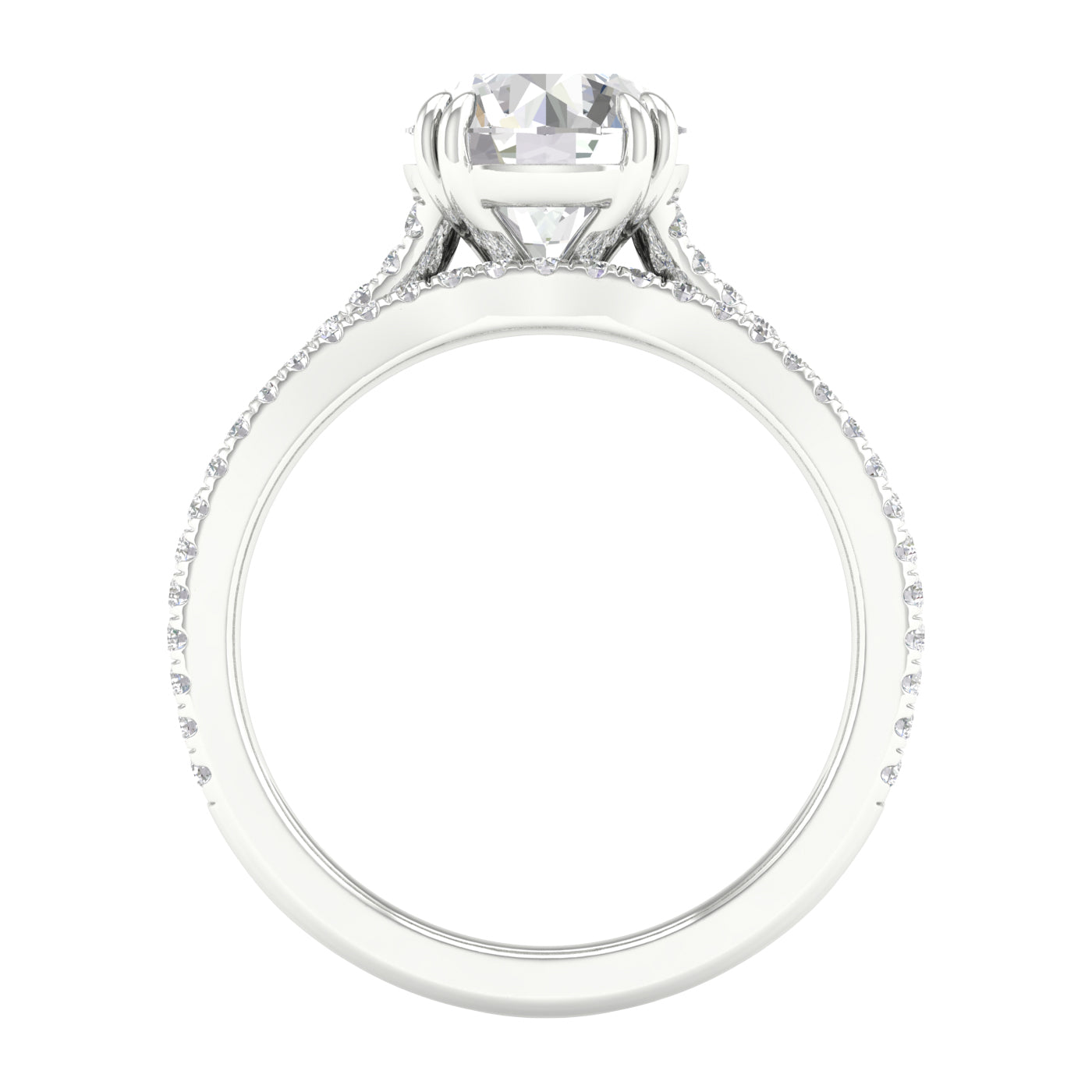 14K White Gold 2.50Ct Lab Grown Bridal Ring