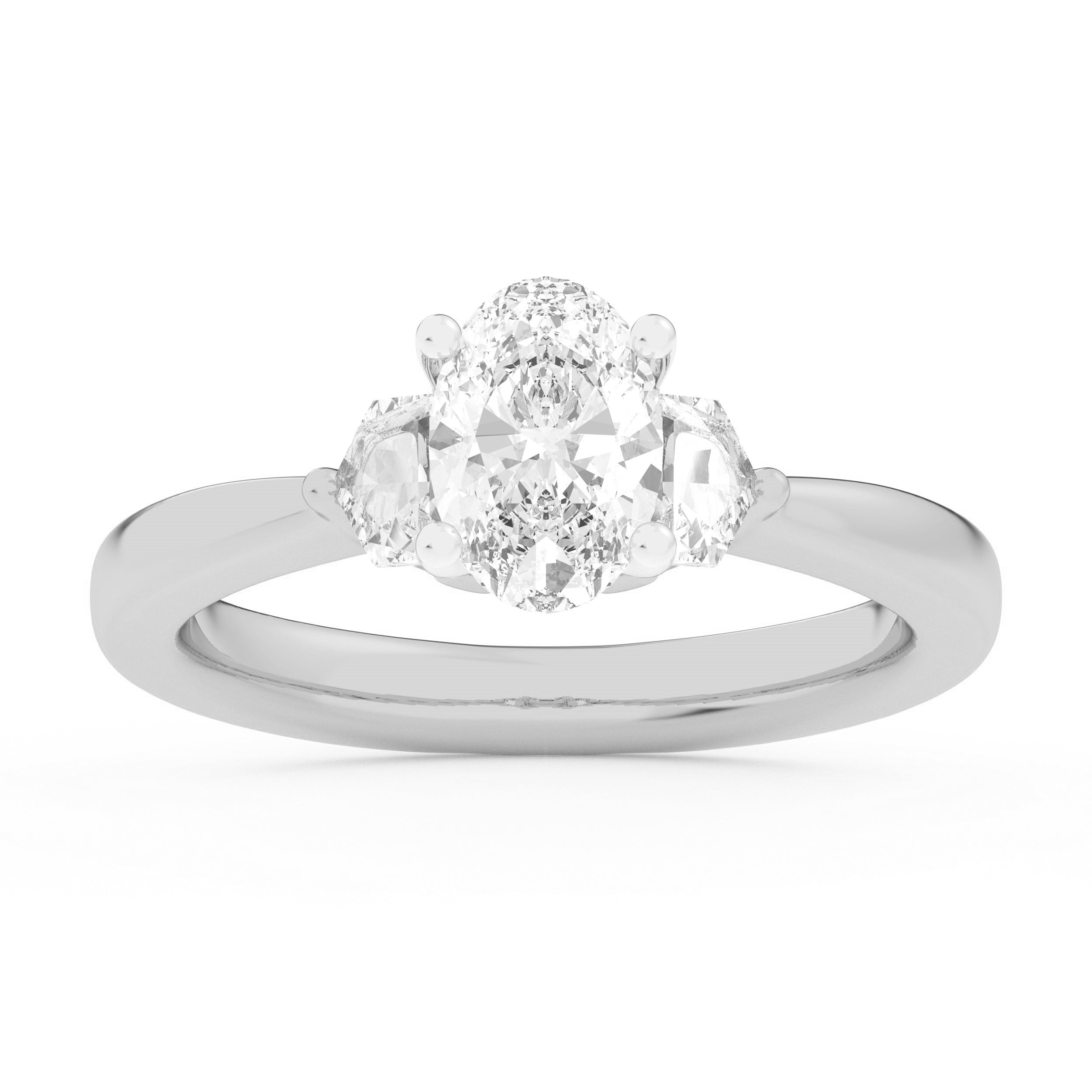 14K White Gold 2.59Ct Lab Grown Diamond Ring