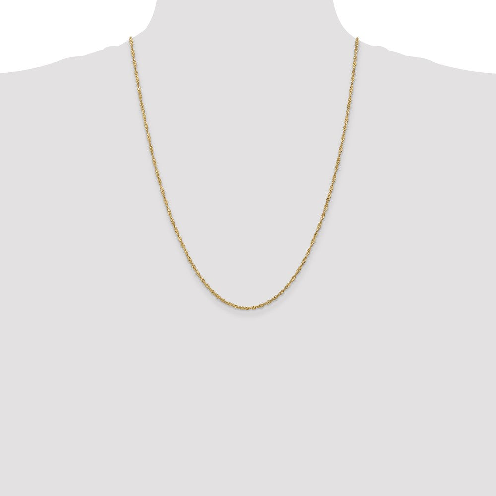 14K 1.6mm Singapore Chain