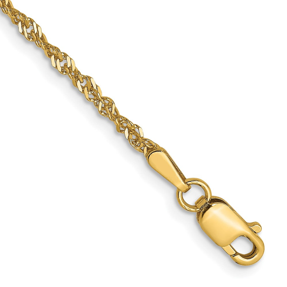 14K 1.6 mm Singapore Chain