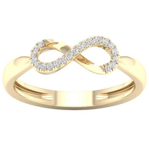 10K Yellow 0.05Ct D-Ladies Rings