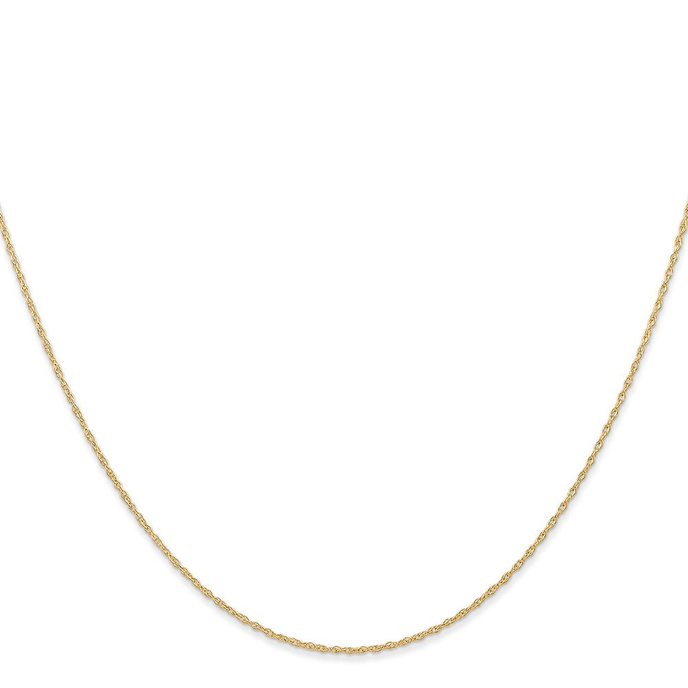 14K 20 inch Carded .6mm Cable Rope with Spring Ring Clasp Chain