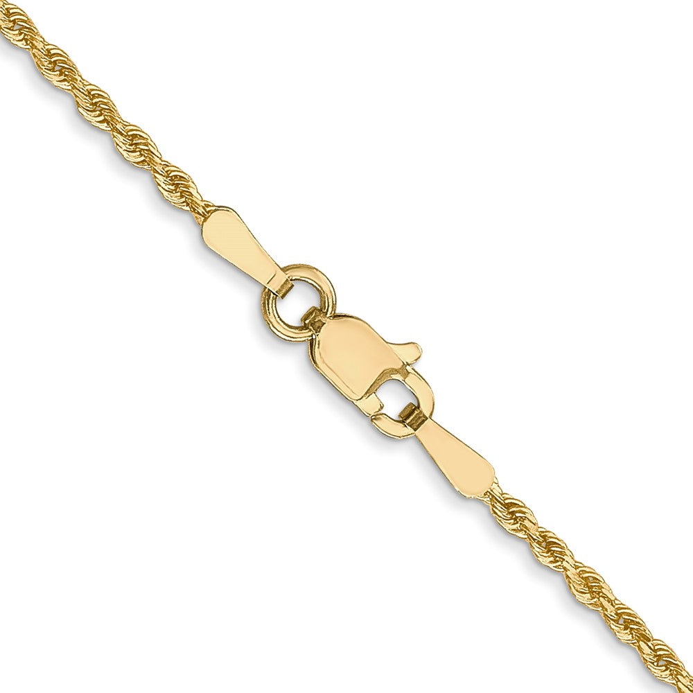 14K 1.5mm Diamond-Cut Rope Chain