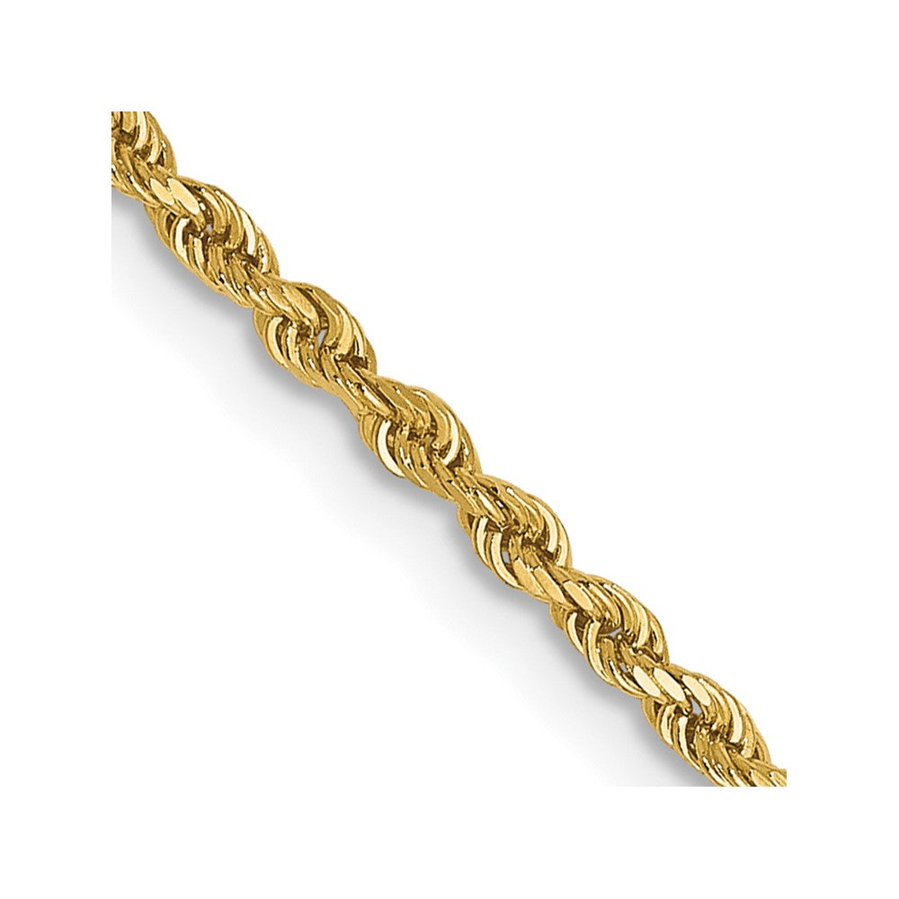 14K 1.5mm Diamond-Cut Rope Chain