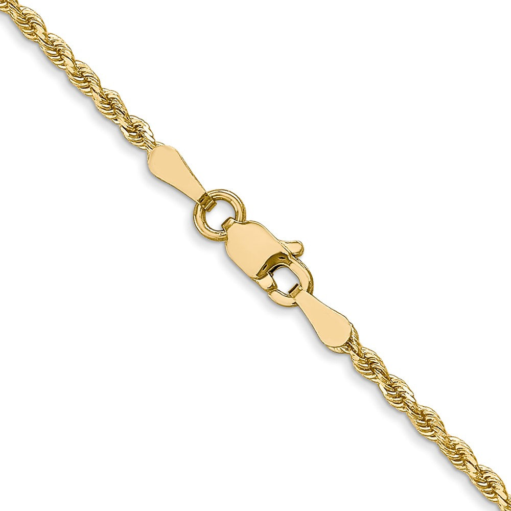 14K 1.75mm Diamond-Cut Rope Chain