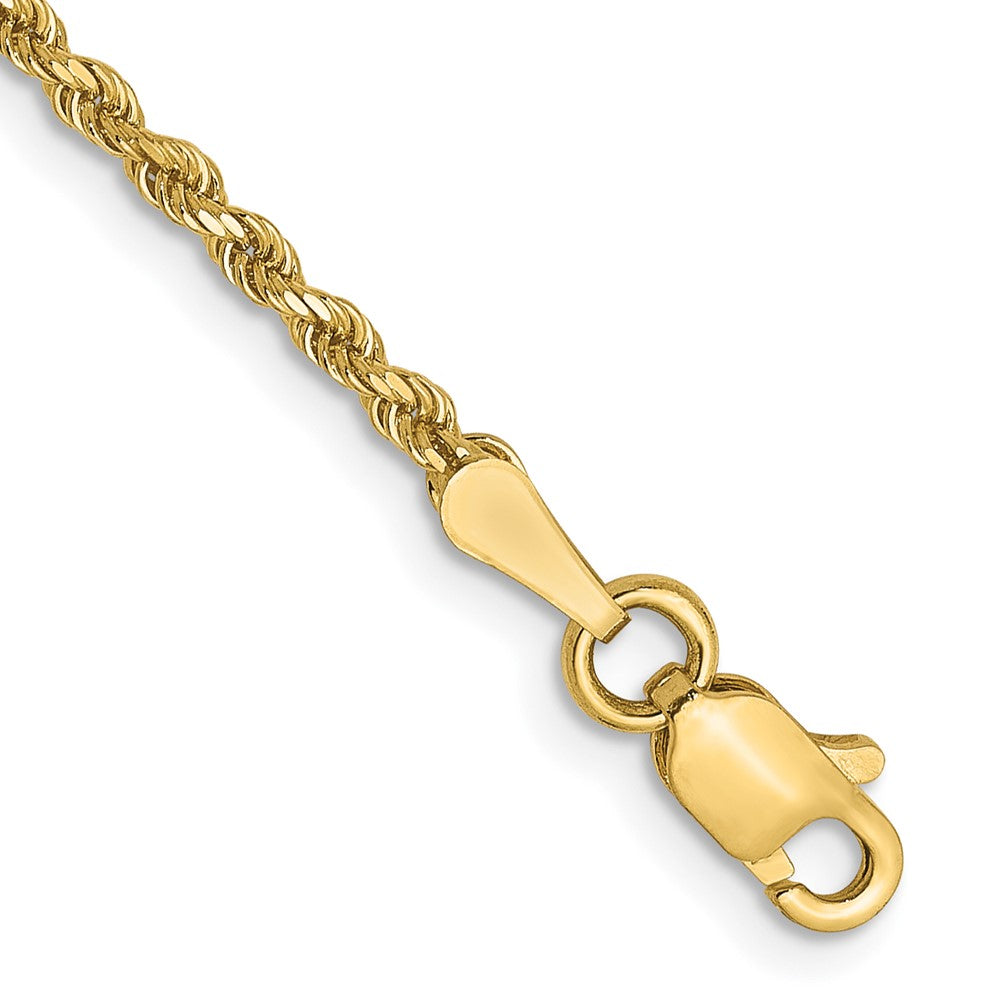 14K 1.75mm Diamond-Cut Rope Chain