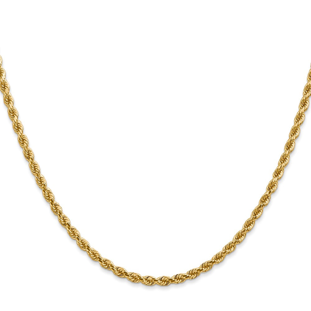 14K 2.75mm Diamond-Cut Rope Chain