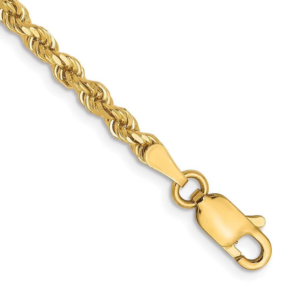 14K 2.75mm Diamond-Cut Rope Chain