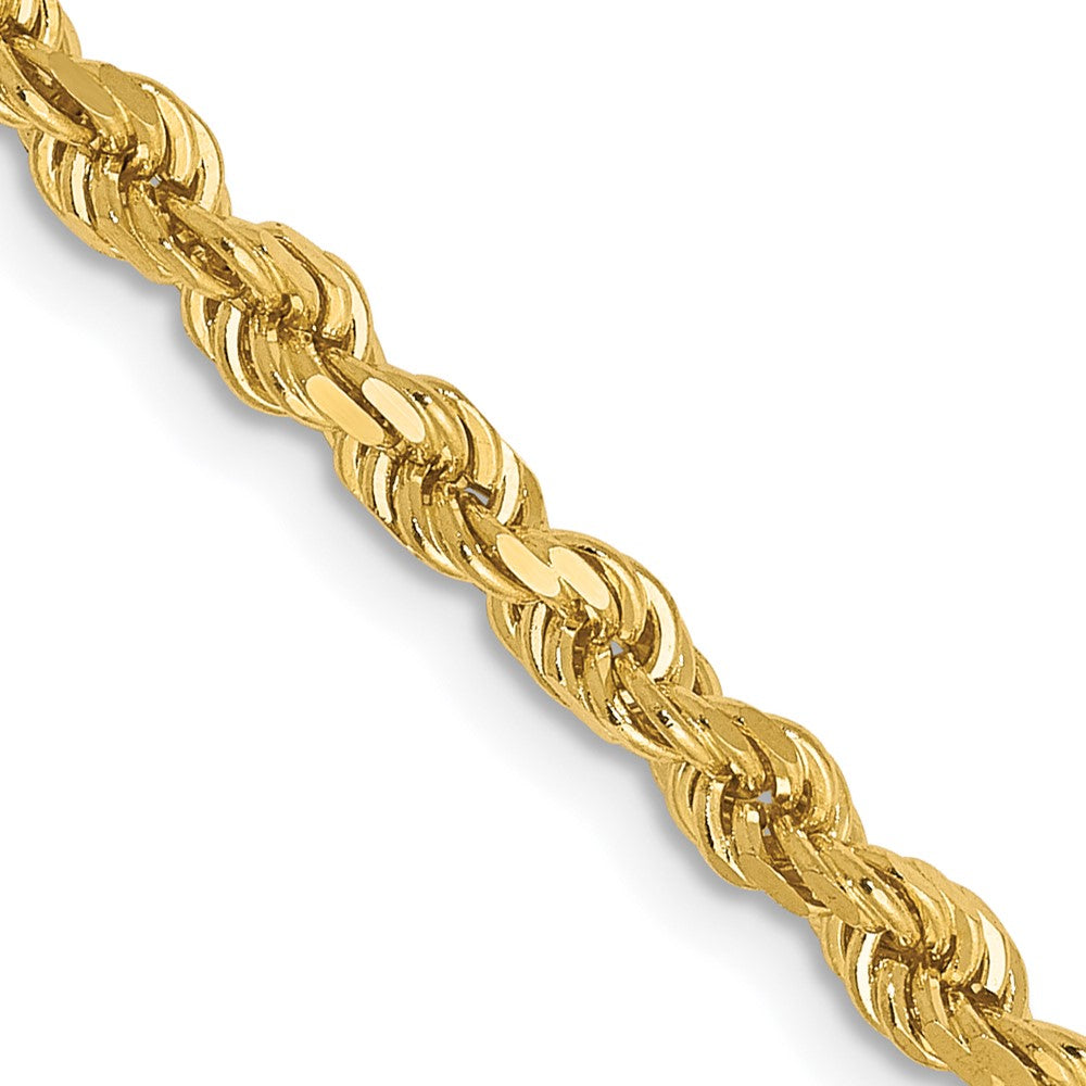 14K 2.75mm Diamond-Cut Rope Chain