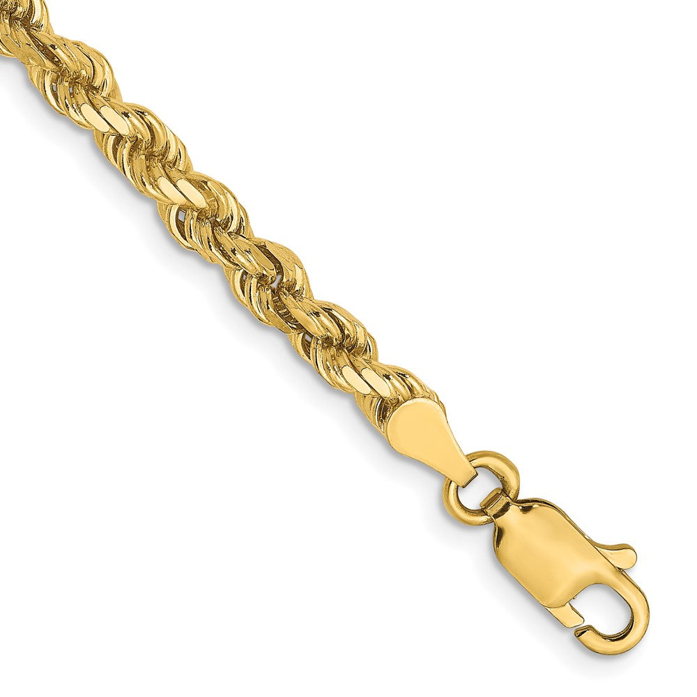 14K 3.5mm Diamond-Cut Rope Chain