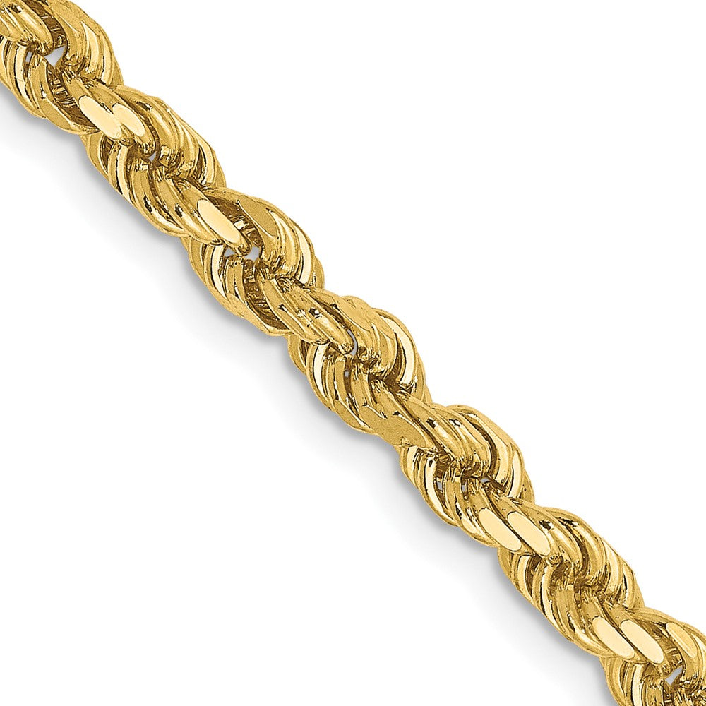 14K 3.5mm Diamond-Cut Rope Chain