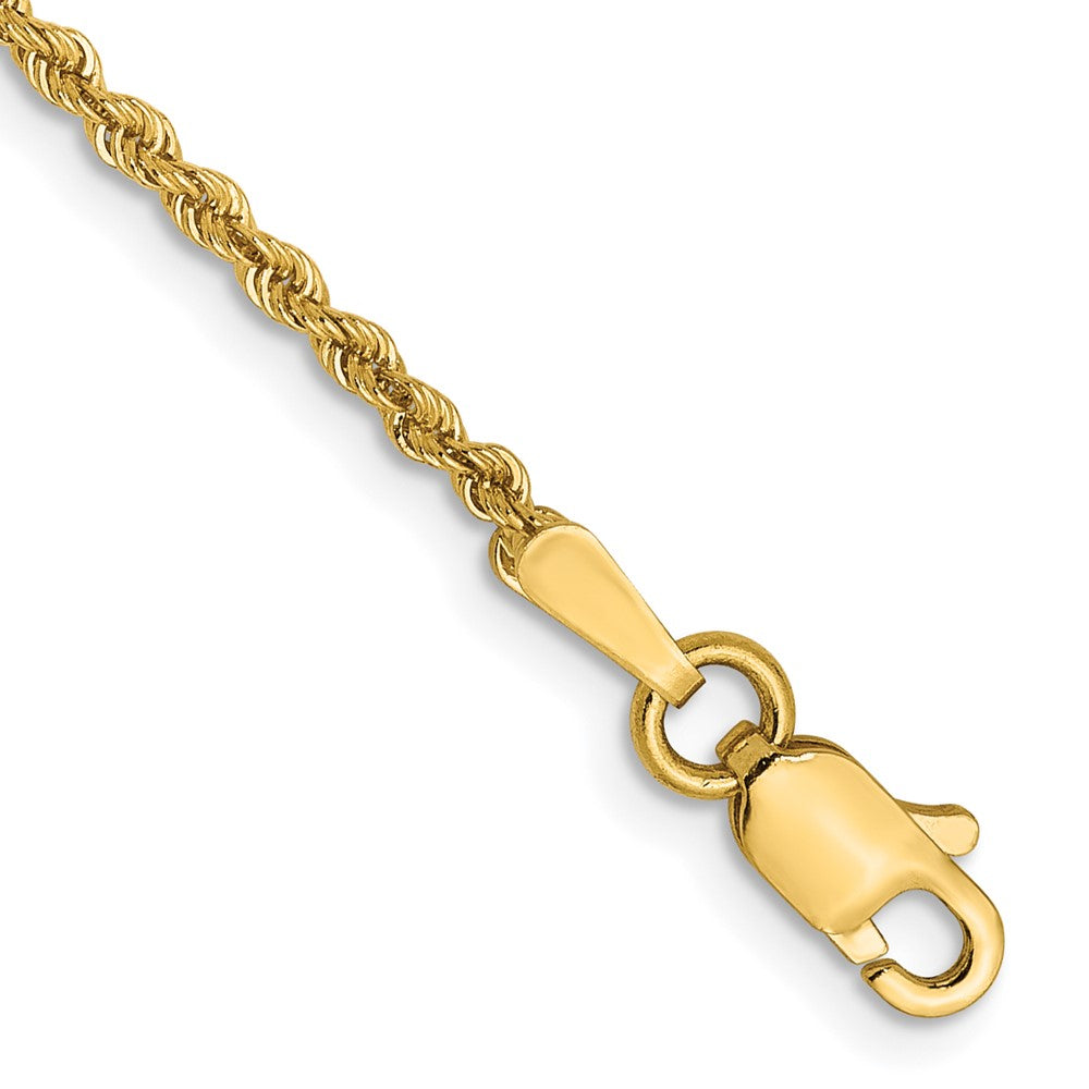 14K 1.6mm Solid Regular Rope Chain