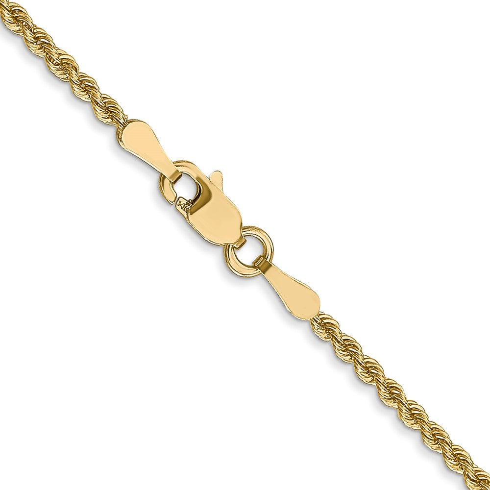 14K 2mm Solid Regular Rope Chain