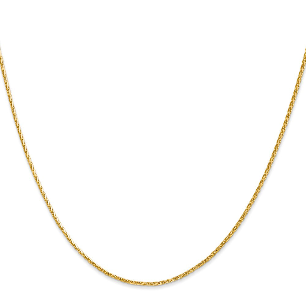 14K 1.3mm D/C Wheat Chain