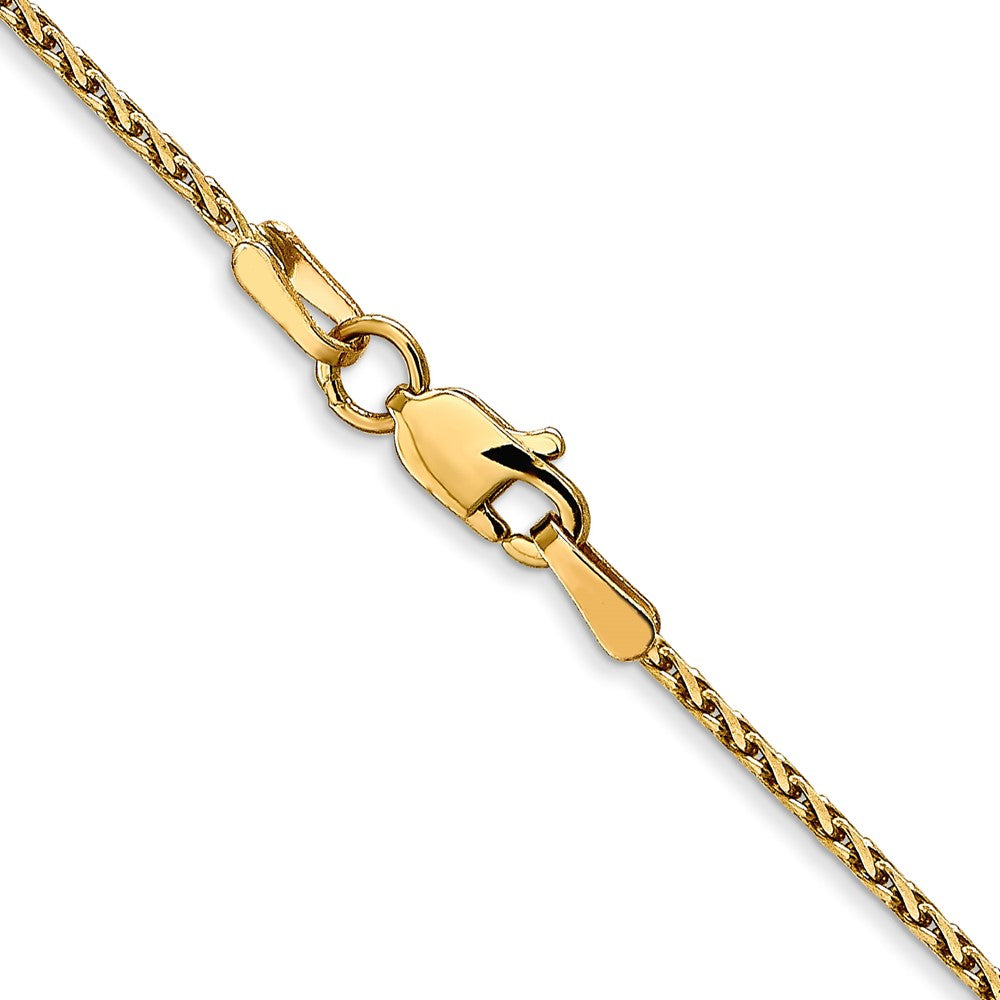 14K 1.3mm D/C Wheat Chain