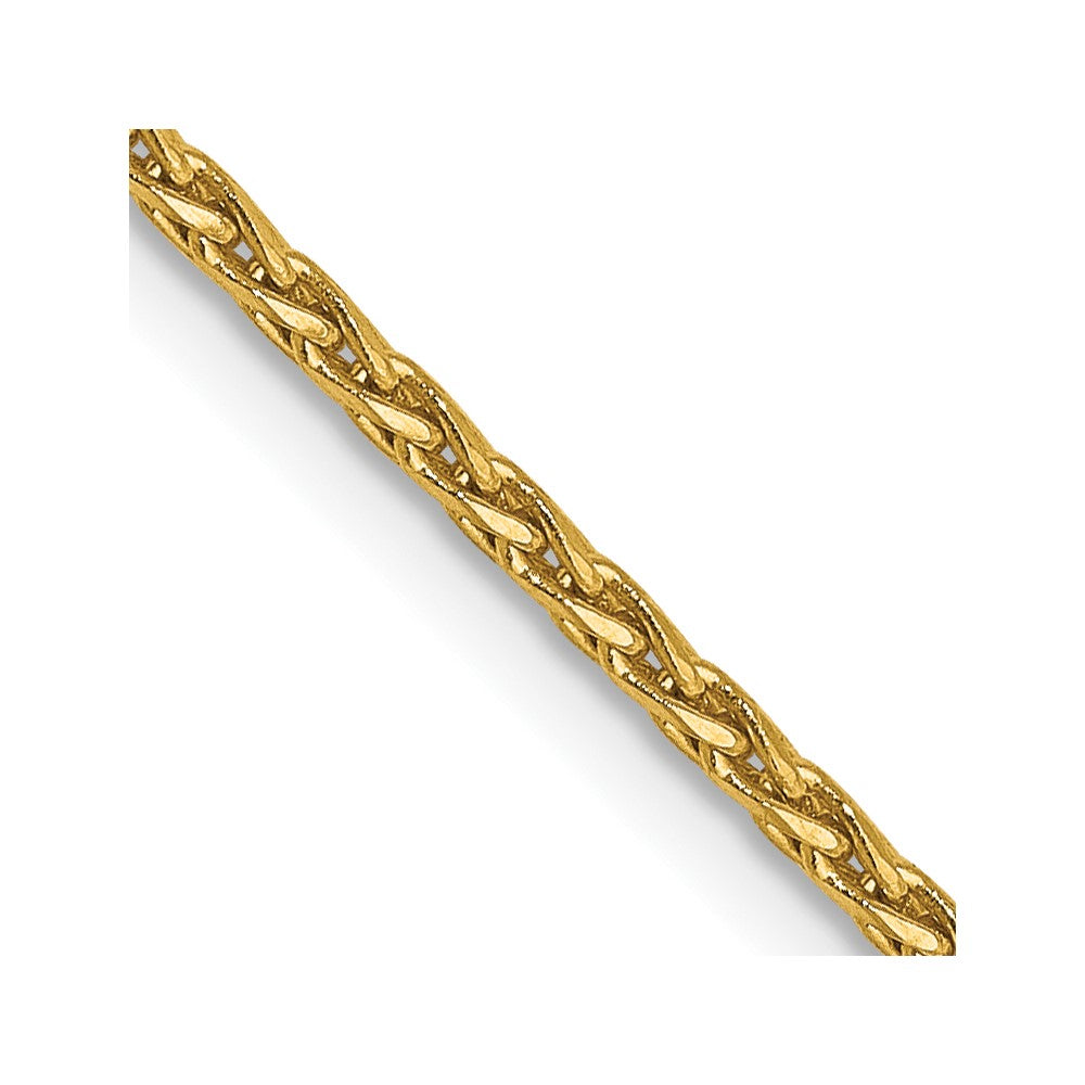 14K 1.3mm D/C Wheat Chain