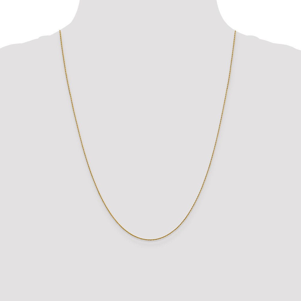 14K .8mm Loose Rope Chain