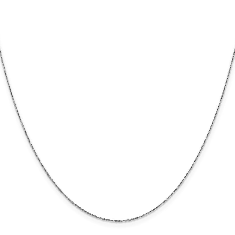 14K White Gold .8mm Loose Rope Chain