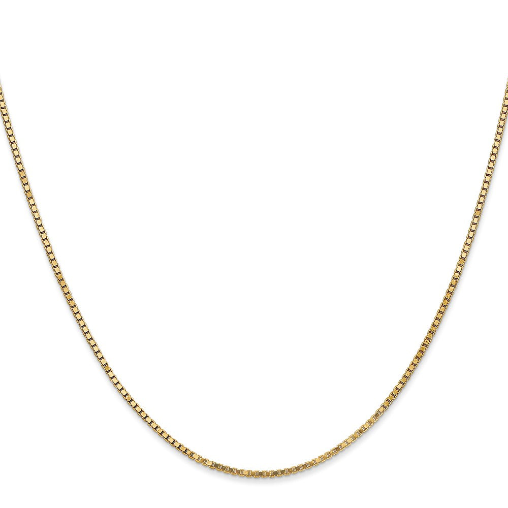 14K 1.3mm Box Chain