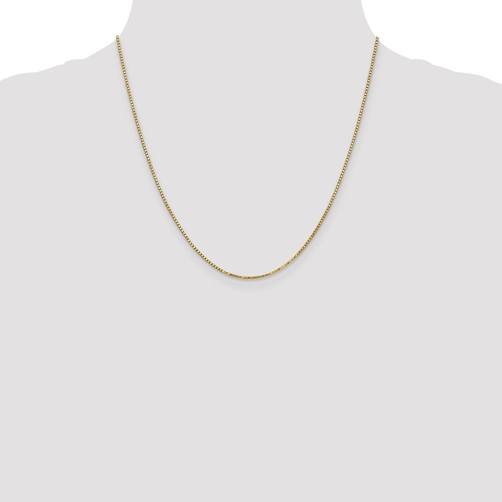 14K 1.3mm Box Chain