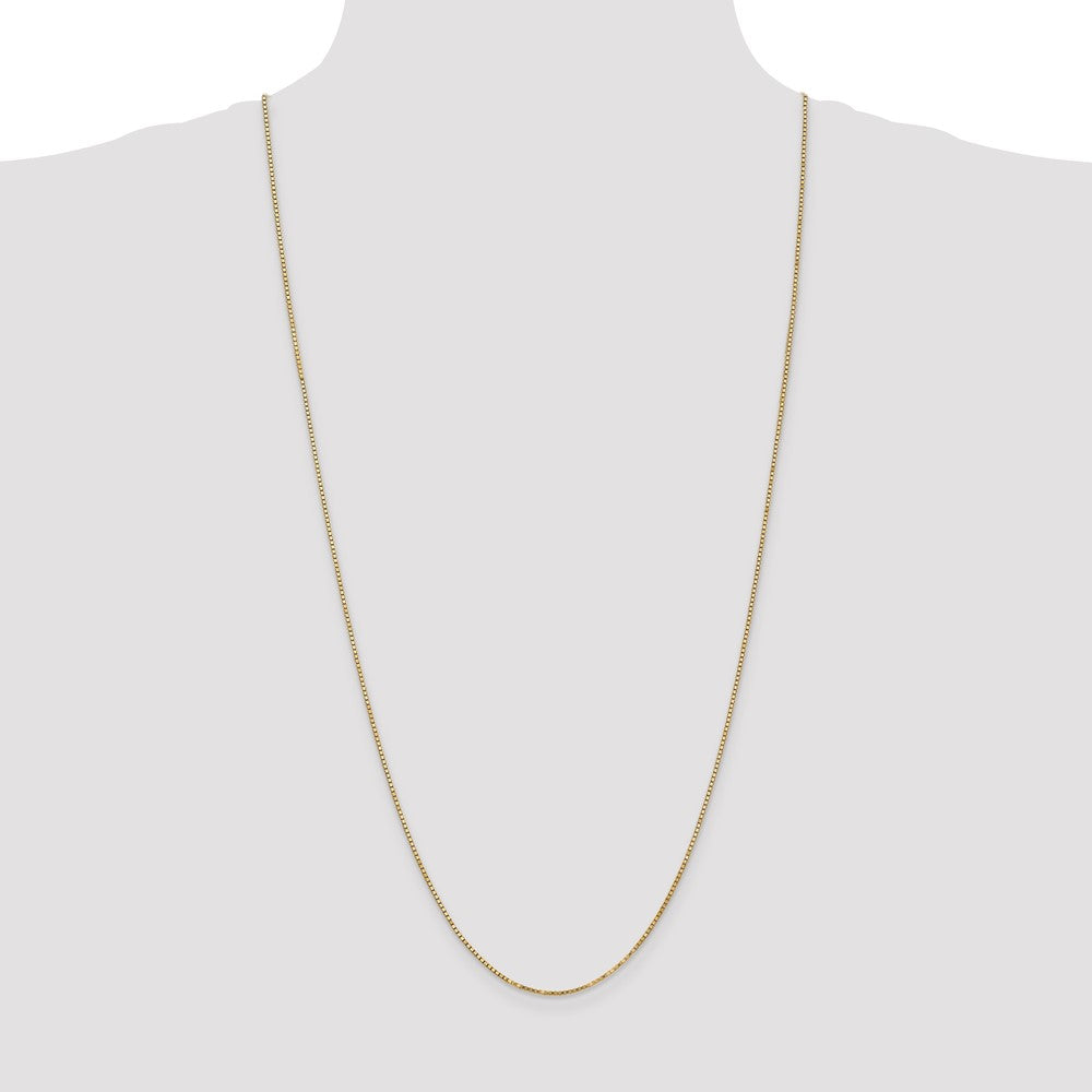 14K 1.3mm Box Chain