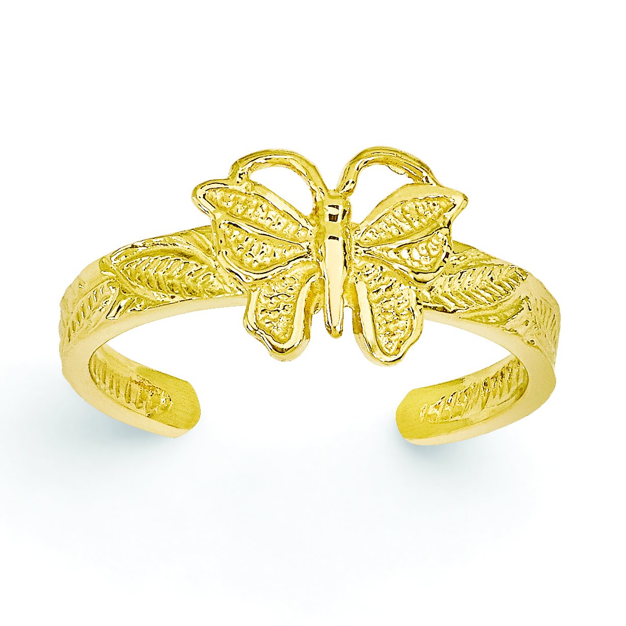 14K Butterfly Toe Ring