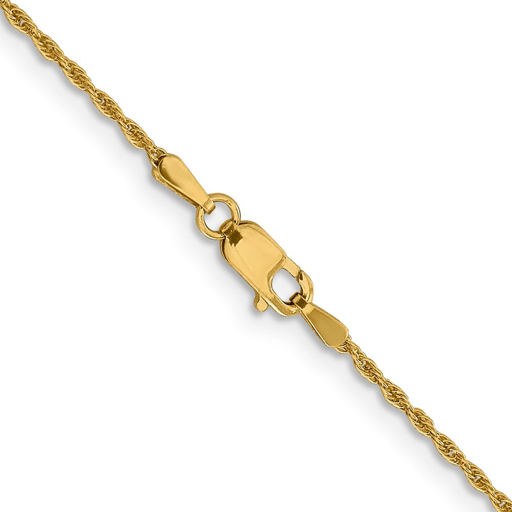 14K 1.3mm Loose Rope Chain