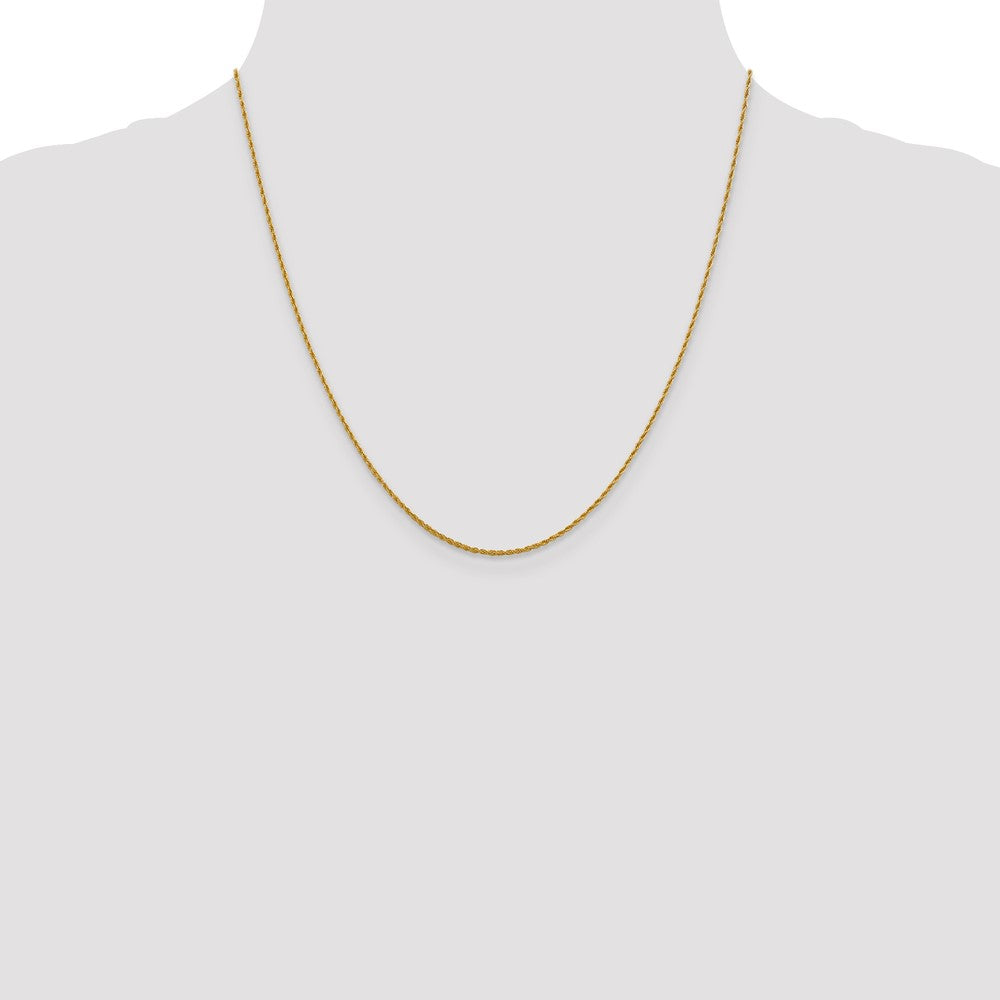 14K 1.3mm Loose Rope Chain