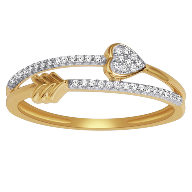 10K Yellow 0.10Ct D-Ladies Rings