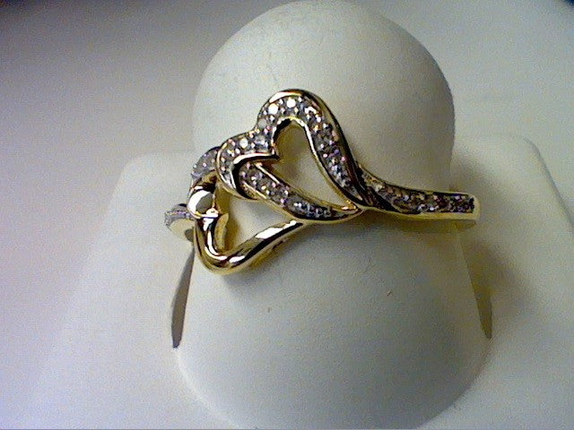 10K Yellow 0.06Ct D-Ladies Rings