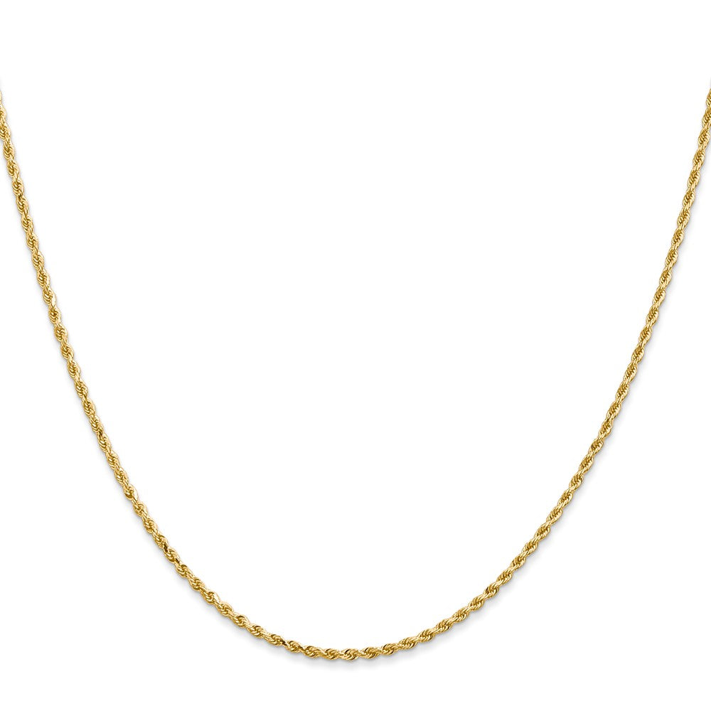 10K 1.75mm Diamond-Cut Rope Chain