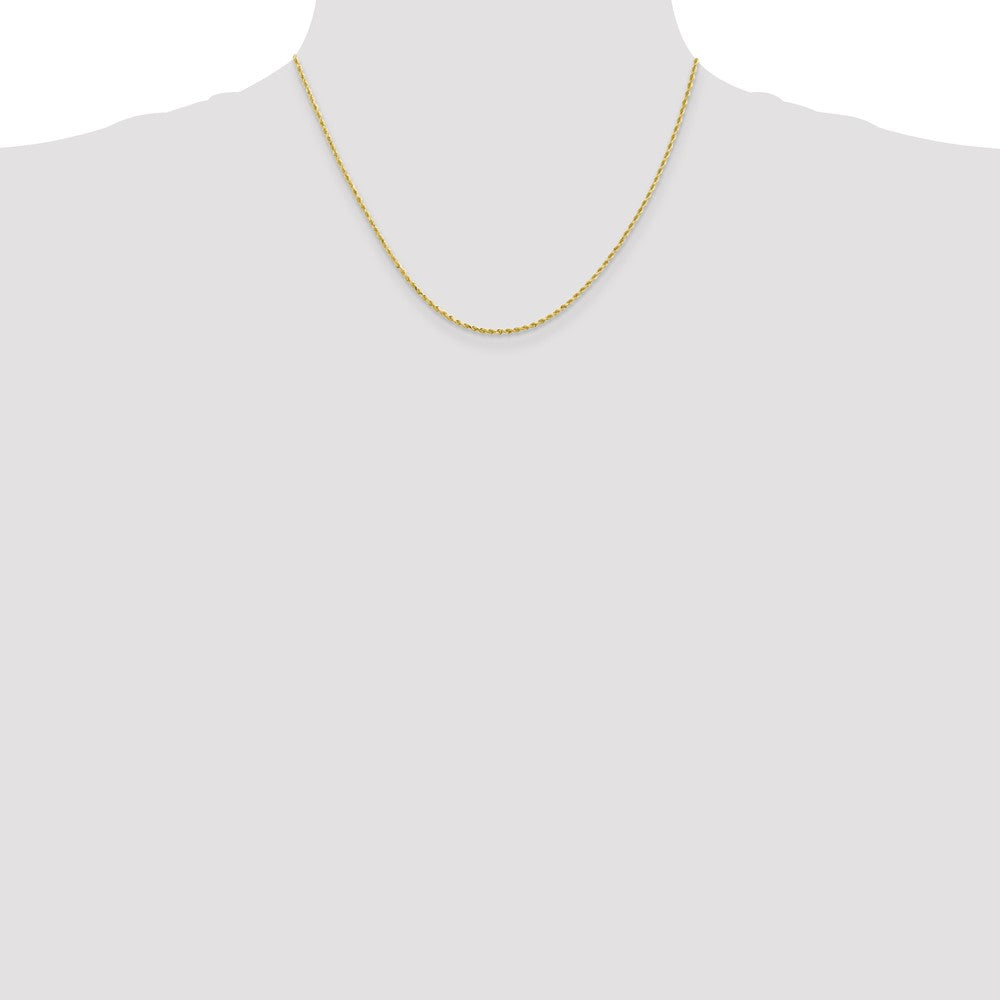 10K 1.75mm Diamond-Cut Rope Chain