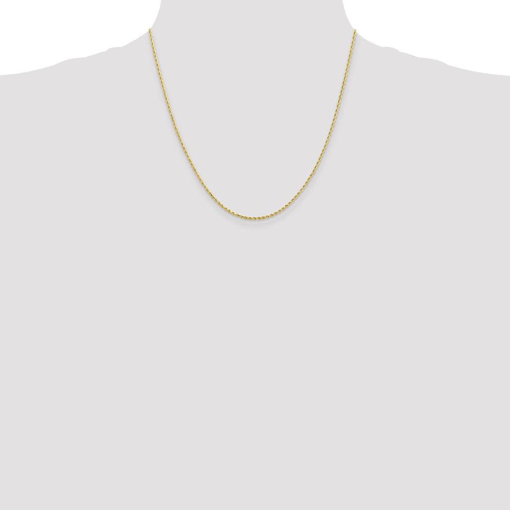 10K 1.75mm Diamond-Cut Rope Chain